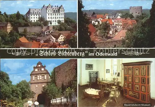 AK / Ansichtskarte Fischbachtal Odenwald Schloss Lichtenberg Ruine Bauernstube im Museum Kat. Fischbachtal