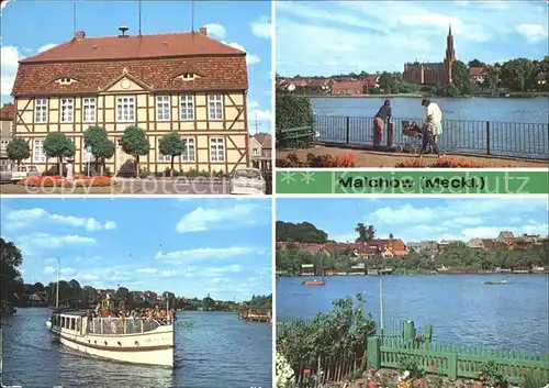 AK / Ansichtskarte Malchow Rathaus Malchower See Kloster Kirche Mecklenburgische Seenplatte Kat. Malchow Mecklenburg