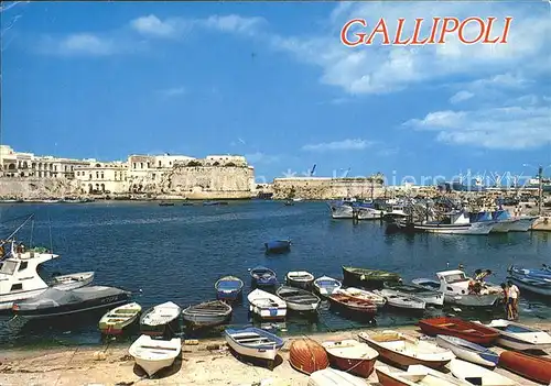 AK / Ansichtskarte Gallipoli Porto Canneto Hafen Festung