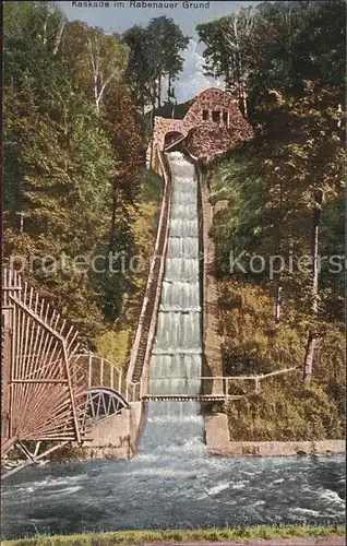 AK / Ansichtskarte Rabenauer Grund Kaskade Wasserfall