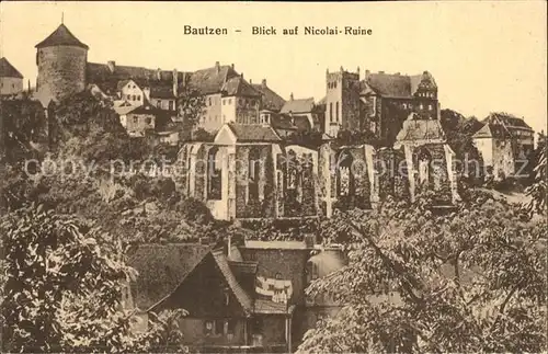 AK / Ansichtskarte Bautzen Altstadt Nicolairuine Kat. Bautzen