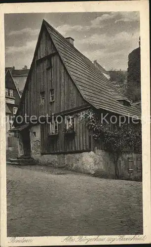 AK / Ansichtskarte Bautzen Altes Buergerhaus Hexenhaeusel Serie Saechsische Heimatschutz Postkarten Kupfertiefdruck Kat. Bautzen