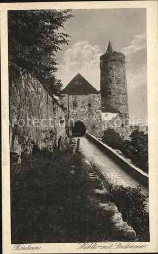 AK / Ansichtskarte Bautzen Muehltor Turm Stadtmauer Serie Saechsische Heimatschutz Postkarten Kupfertiefdruck Kat. Bautzen