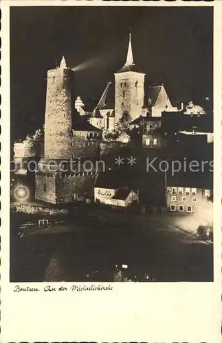 AK / Ansichtskarte Bautzen Festbeleuchtung Alte Wasserkunst Michaeliskirche Altstadt Silesa Karte Nr 2 Kat. Bautzen