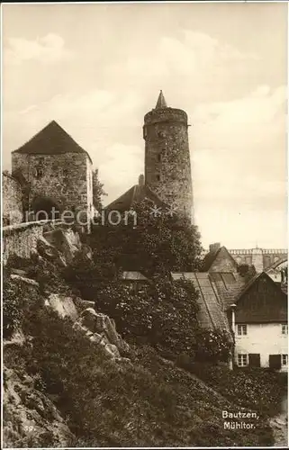 AK / Ansichtskarte Bautzen Muehltor Turm Stadtmauer Trinks Postkarte Kat. Bautzen