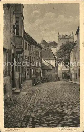 AK / Ansichtskarte Bautzen Schlossstrasse Serie Deutsche Heimatbilder Kupfertiefdruck Kat. Bautzen