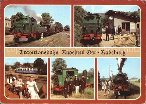 AK / Ansichtskarte Radebeul Traditionsbahn Radebeul Ost Dampflokomotive Kat. Radebeul
