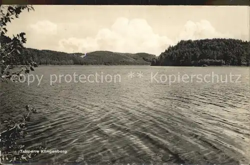 AK / Ansichtskarte Klingenberg Sachsen Talsperre Stausee Kat. Pretzschendorf