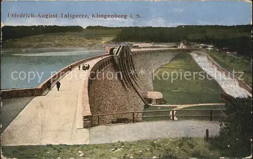 AK / Ansichtskarte Klingenberg Sachsen Talsperre Sperrmauer Stausee Kat. Pretzschendorf