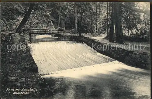 AK / Ansichtskarte Lungkwitz Wasserfall Englers Postkarte Kat. Kreischa Dresden
