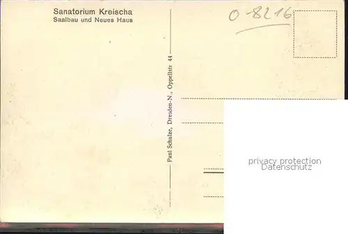AK / Ansichtskarte Kreischa Sanatorium Saalbau und Neues Haus Kat. Kreischa Dresden