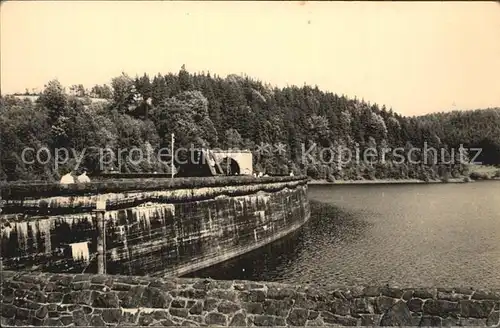 AK / Ansichtskarte Klingenberg Sachsen Talsperre Stausee Sperrmauer Kat. Pretzschendorf