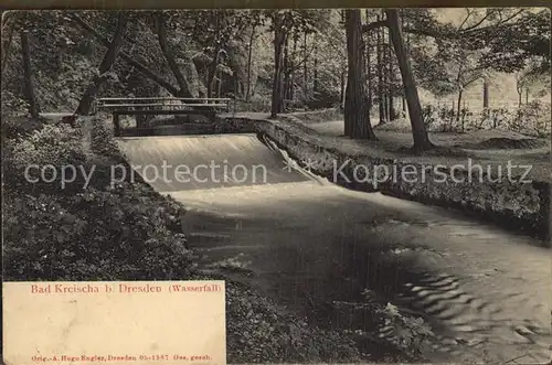 AK / Ansichtskarte Kreischa Wasserfall Kat. Kreischa Dresden