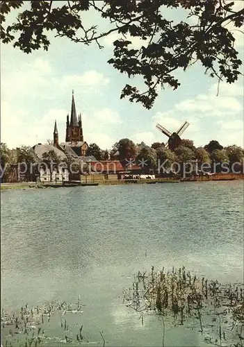 AK / Ansichtskarte Werder Havel Windmuehle Kirche  / Werder /Potsdam-Mittelmark LKR