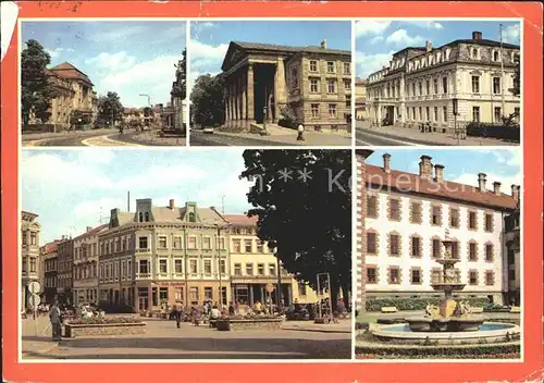 AK / Ansichtskarte Meiningen Thueringen August Begel Strasse Landestheater Schloss Kat. Meiningen