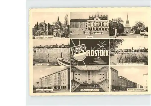 AK / Ansichtskarte Rostock Mecklenburg Vorpommern Rathaus Staendehaus Steintor Kat. Rostock