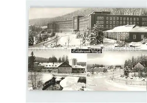 AK / Ansichtskarte Erlabrunn Erzgebirge Bergarbeiter Krankenhaus  Kat. Breitenbrunn Erzgebirge