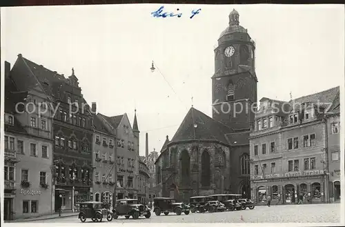 AK / Ansichtskarte Meissen Elbe Sachsen Marktplatz mit Frauenkirche Kat. Meissen