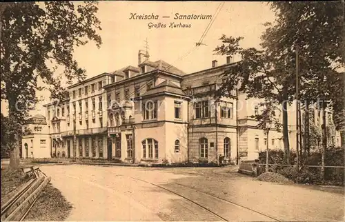 AK / Ansichtskarte Kreischa Sanatorium Grosses Kurhaus Kat. Kreischa Dresden