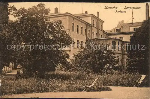 AK / Ansichtskarte Kreischa Sanatorium Park Kat. Kreischa Dresden