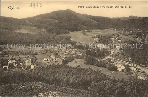 AK / Ansichtskarte Oybin Blick nach dem Hochwald Zittauer Gebirge Kat. Kurort Oybin