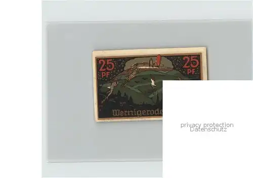 AK / Ansichtskarte Wernigerode Harz 25 Pfennig Gutschein Kat. Wernigerode