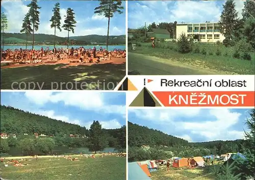 AK / Ansichtskarte Knezmost Strandbad Badestelle am Fluss Campingplatz /  /