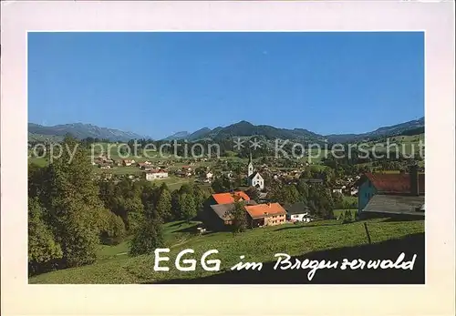 AK / Ansichtskarte Egg Bregenzerwald Vorarlberg Ortsansicht Kirche
