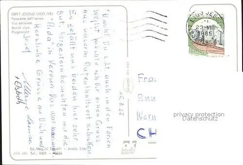 AK / Ansichtskarte Lido di Jesolo Fliegeraufnahme / Italien /