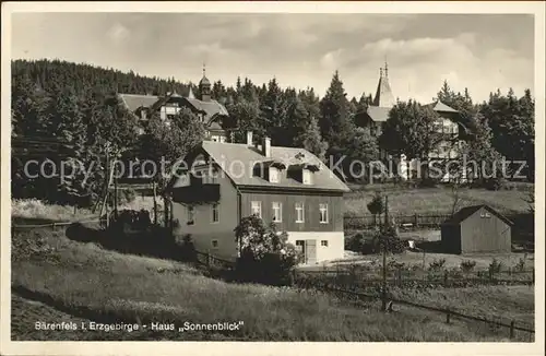 AK / Ansichtskarte Baerenfels Erzgebirge Haus Sonnenblick Kurort Kat. Altenberg
