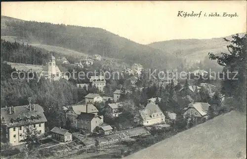 AK / Ansichtskarte Kipsdorf Ortsansicht mit Kirche Kat. Altenberg