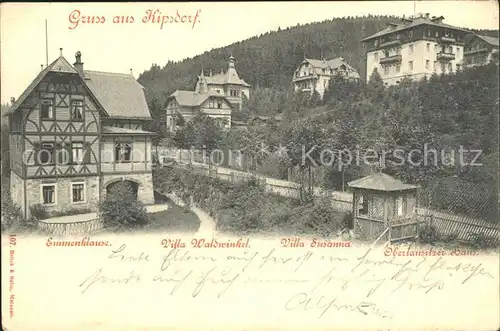 AK / Ansichtskarte Kipsdorf Emmenklause Villa Waldwinkel Villa Susanne Oberlausitzer Haus Kat. Altenberg