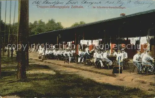AK / Ansichtskarte Zeithain Truppenuebungsplatz Infanterie Barackenlager Kat. Zeithain