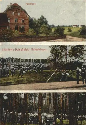 AK / Ansichtskarte Haidehaeuser Forsthaus Infanterie Schiessplatz Kat. Olbernhau