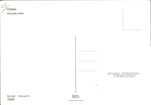AK / Ansichtskarte Formia Vista dalle colline