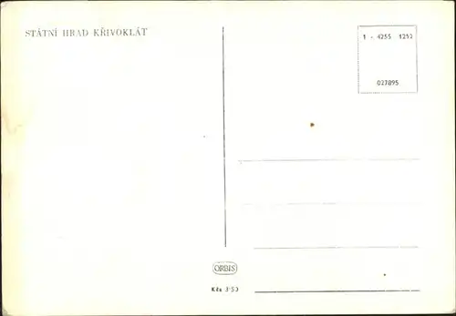 AK / Ansichtskarte Krivoklat  / Puerglitz /