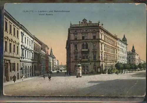 AK / Ansichtskarte Olmuetz Olomouc Hotel Austria Bahnhofstrasse  / Olomouc /