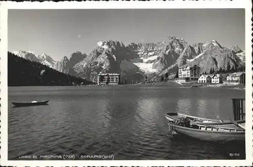 AK / Ansichtskarte Sorapis Lago Di Misurina / Italien /Italien