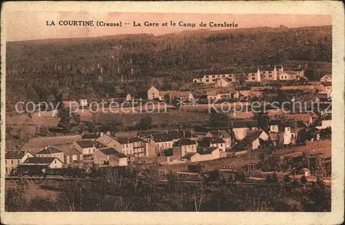 AK / Ansichtskarte La Courtine La Gare et le Camp de Cavalerie Kat. La Courtine