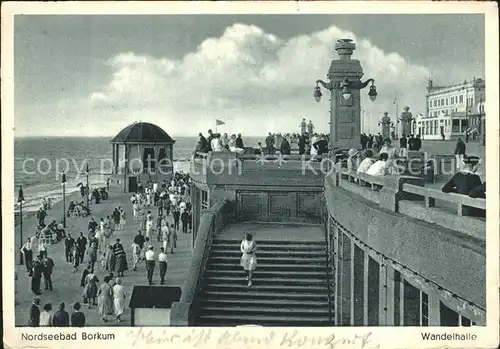 AK / Ansichtskarte Borkum Nordseebad Wandelhalle