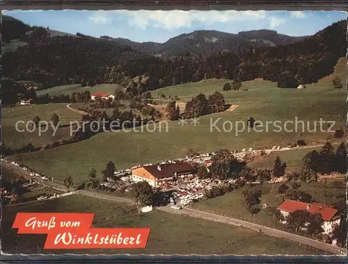 AK / Ansichtskarte Winkl Fischbachau Fliegeraufnahme Cafe Winklstueberl Kat. Fischbachau