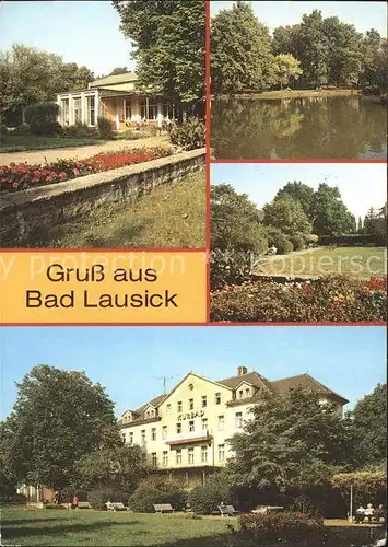 AK / Ansichtskarte Bad Lausick Kurbad Schwanenteich Im Kurpark Kat. Bad Lausick