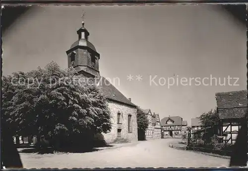 AK / Ansichtskarte Veckerhagen Dorfpartie Kirche Kat. Reinhardshagen