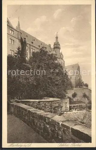 AK / Ansichtskarte Marburg Lahn Schlosspartie Kupfertiefdruck Kat. Marburg