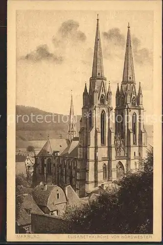 AK / Ansichtskarte Marburg Lahn Elisabethkirche Kat. Marburg