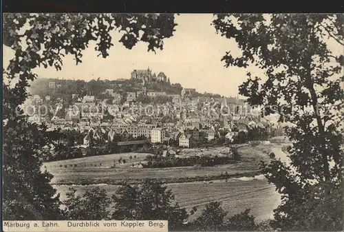 AK / Ansichtskarte Marburg Lahn Durchblick vom Kappler Berg Schloss Kat. Marburg