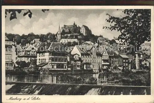 AK / Ansichtskarte Marburg Lahn Wehr Altstadt Schloss Kupfertiefdruck Kat. Marburg