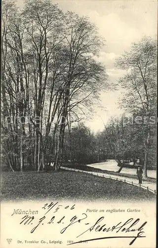 AK / Ansichtskarte Muenchen Englische Garten  Kat. Muenchen