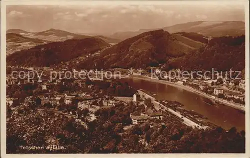 AK / Ansichtskarte Tetschen Bodenbach Boehmen Elbpartie Kat. Decin