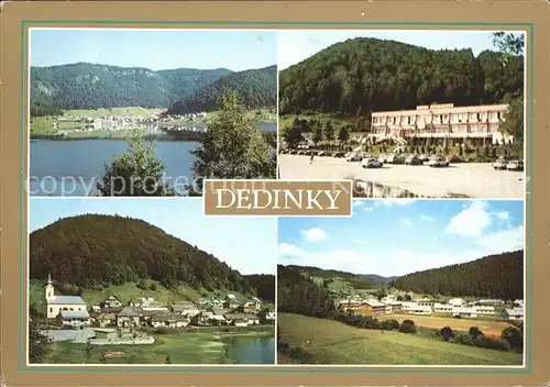 AK / Ansichtskarte Dedinky turisticke a rekreacne stredisko pri priehradnom jazere na rieke Hnilec Na 4 zabere Mlynky pioniersky tabor VD Druszstevnik